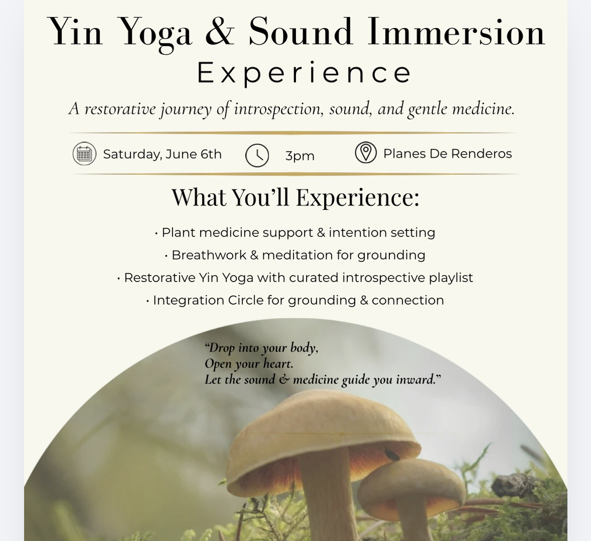 YIN YOGA, SOUND IMMERSION, & MEDICINAL MUSHROOM EXPERIENCE