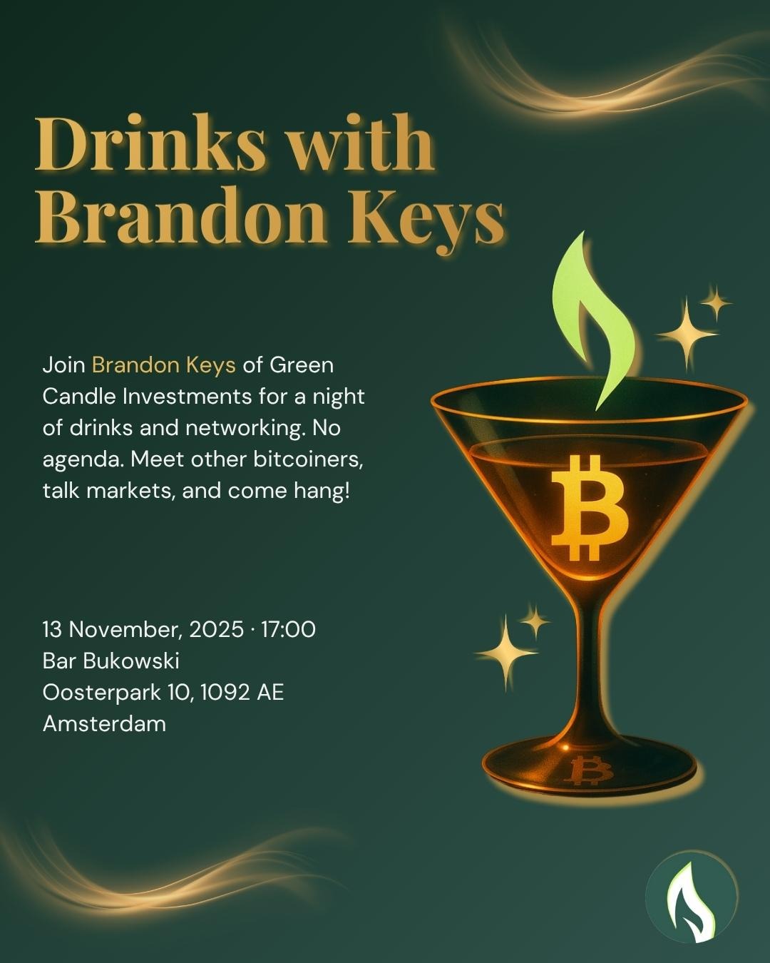 Drinks & Networking with Brandon Keys of Green Candle