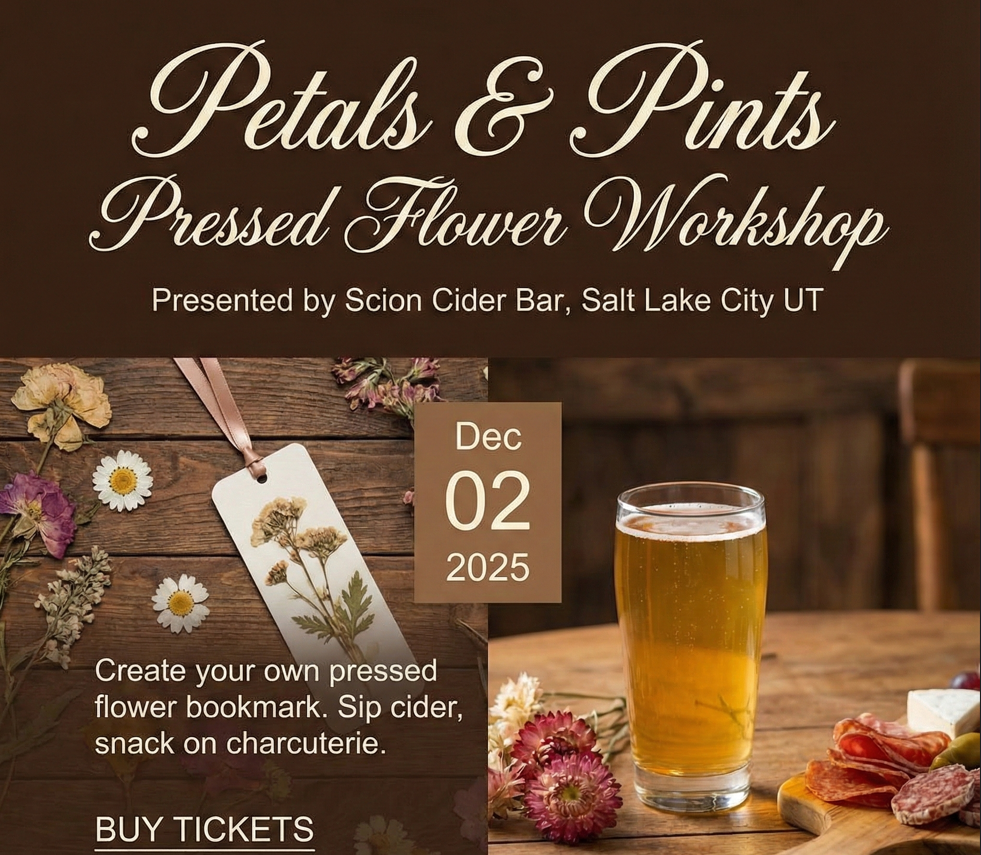Petals & Pints Pressed Flower Workshop